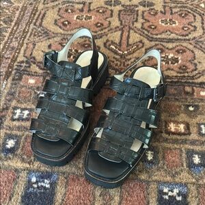Intentionally Blank Haddie Leather Fisherman Sandal